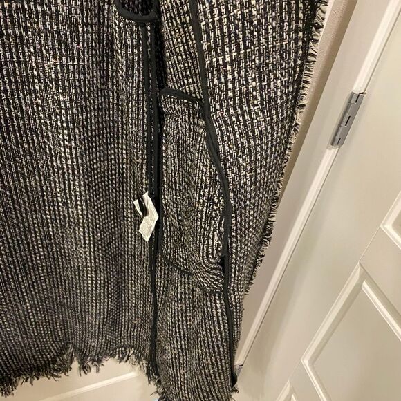 Zara Woman Long Sleeve Tweed Jacket. Multicolor. Medium. Dark Academia. Chic. - Picture 13 of 16